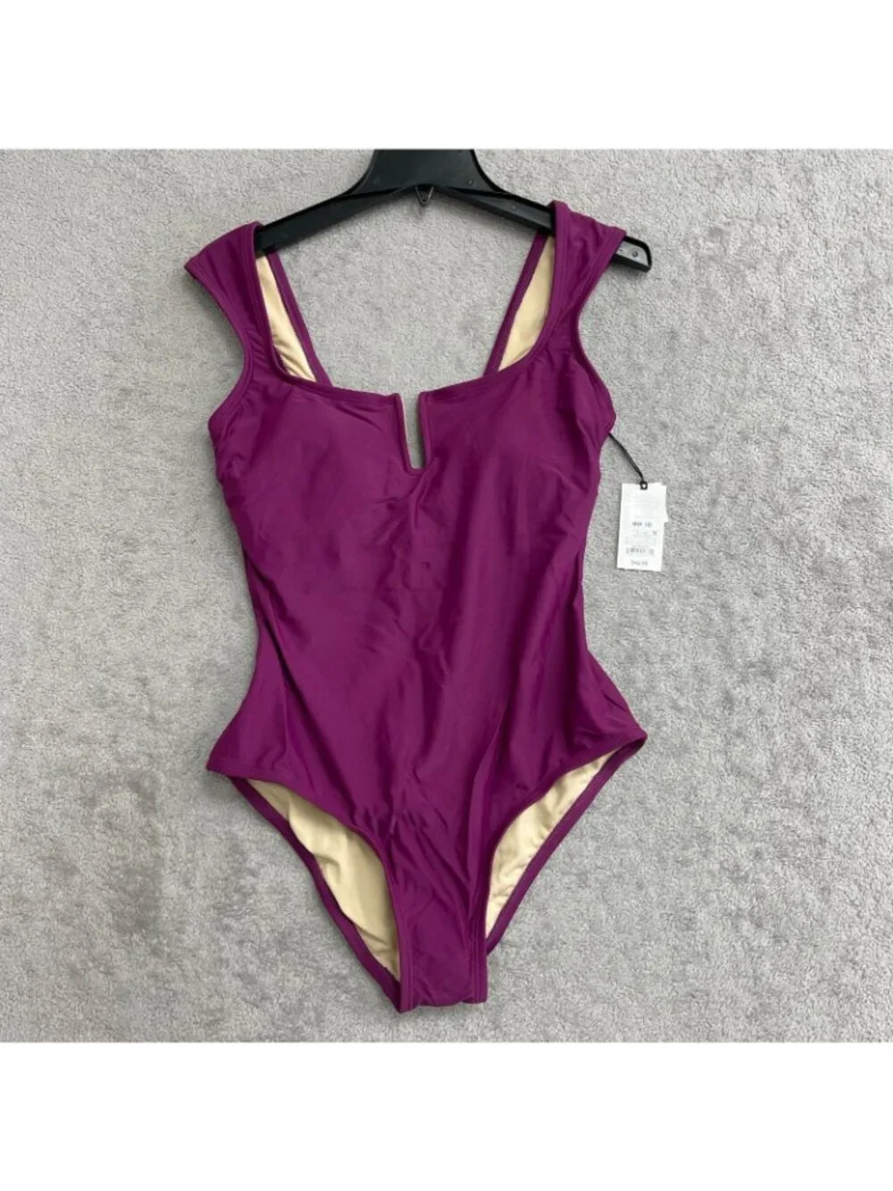Shade & Shore Women's M Purple One-Piece Swimsuit With Full Seat Coverage a2513